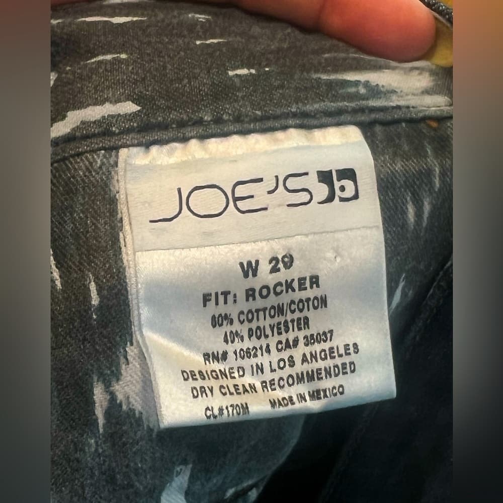 EUC 🎉 JOE’s Jeans ROCKER Dark Blue Long Low Waist Denim Blue Jeans W 29 L 34 - Thumbnail 7