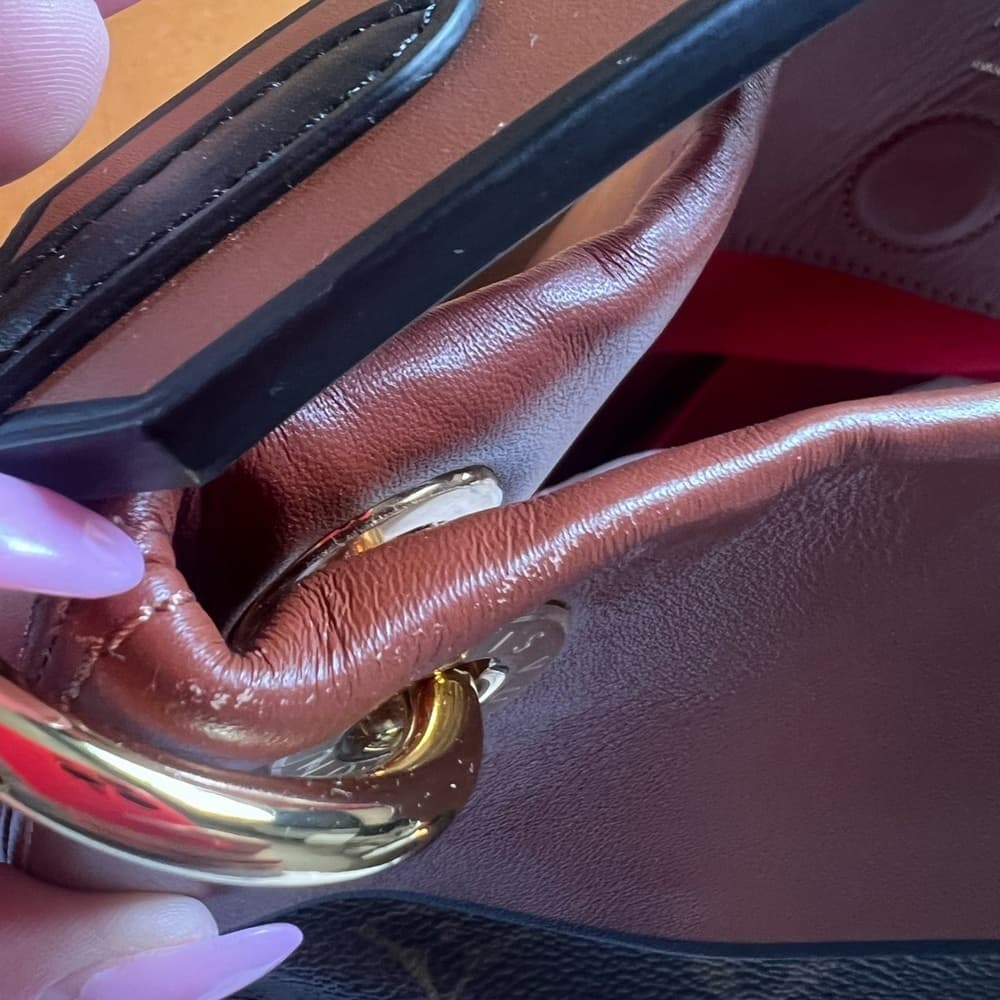 Louis Vuitton GM TUILERIES BESACE HOBO Monogram Camel Leather Shoulder Tote Bag - Thumbnail 7