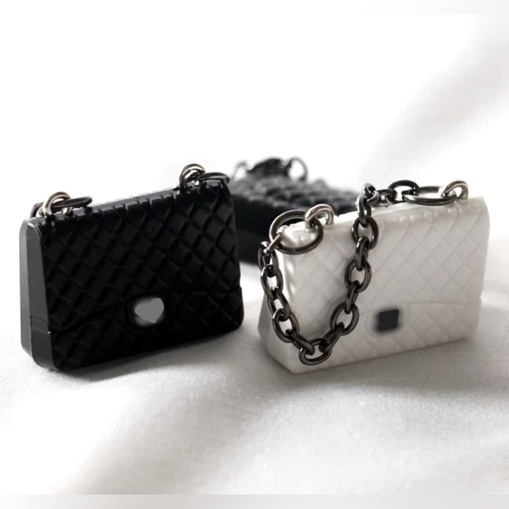 Labubu Doll handbag Luxury Designer Looks Inspired 2 HandBags Black & white Set - Thumbnail 2