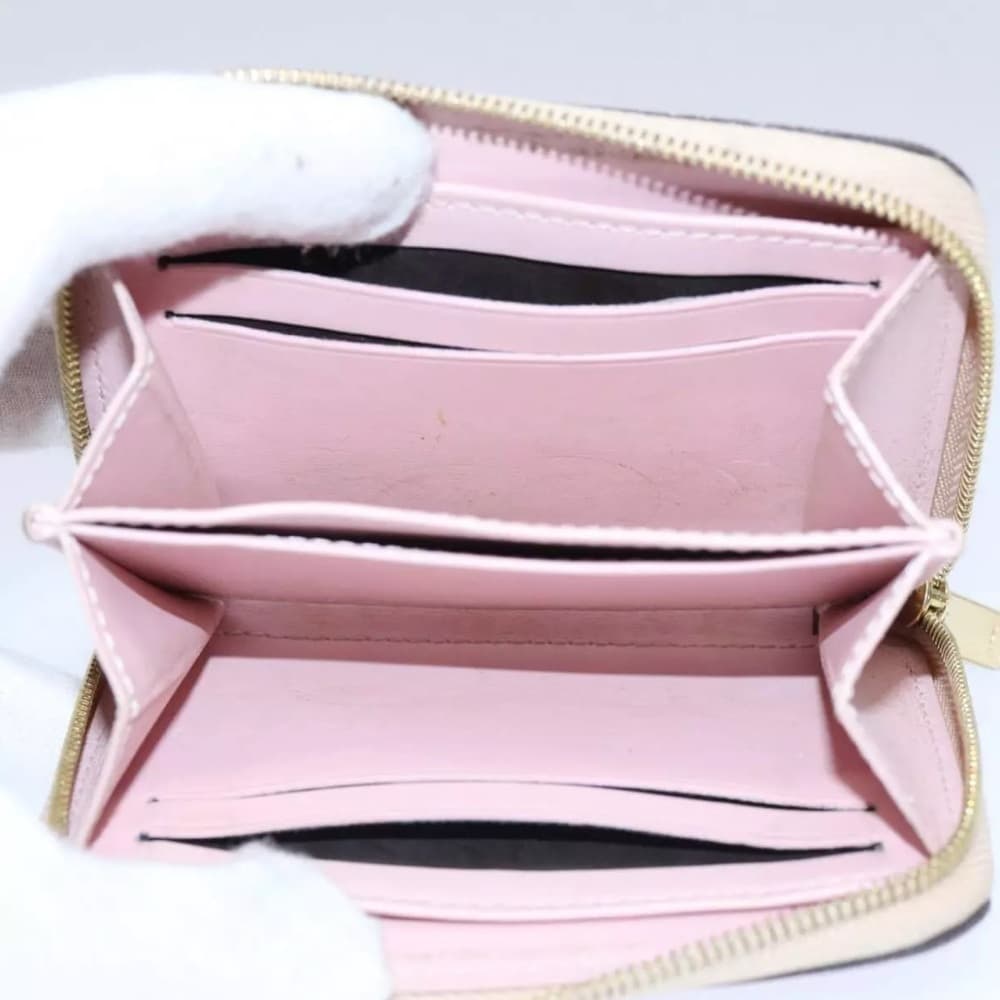 Louis Vuitton Vernis Rayures Zippy Coin Dune Pink Stripe Compact Card Zip Wallet - Thumbnail 13