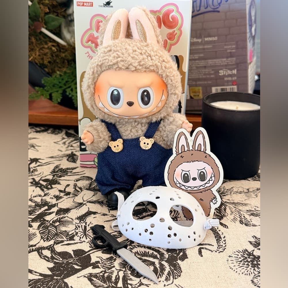 POP Mart Exciting Macaron Labubu TOFFEE Confirmed Open Box + Halloween Costume - Thumbnail 2