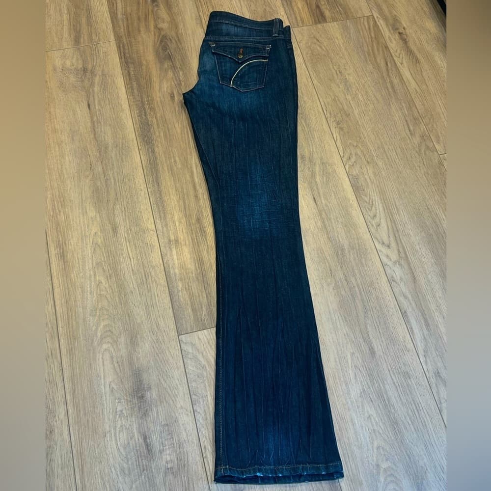 EUC 🎉 JOE’s Jeans ROCKER Dark Blue Long Low Waist Denim Blue Jeans W 29 L 34 - Thumbnail 8