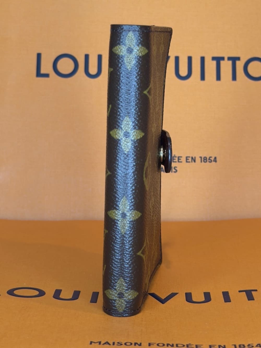 Louis Vuitton PM Agenda Brown Monogram Canvas Planner Organizer Notebook Cover - Thumbnail 5
