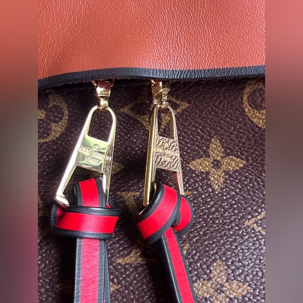 Louis Vuitton GM TUILERIES BESACE HOBO Monogram Camel Leather Shoulder Tote Bag - Thumbnail 14