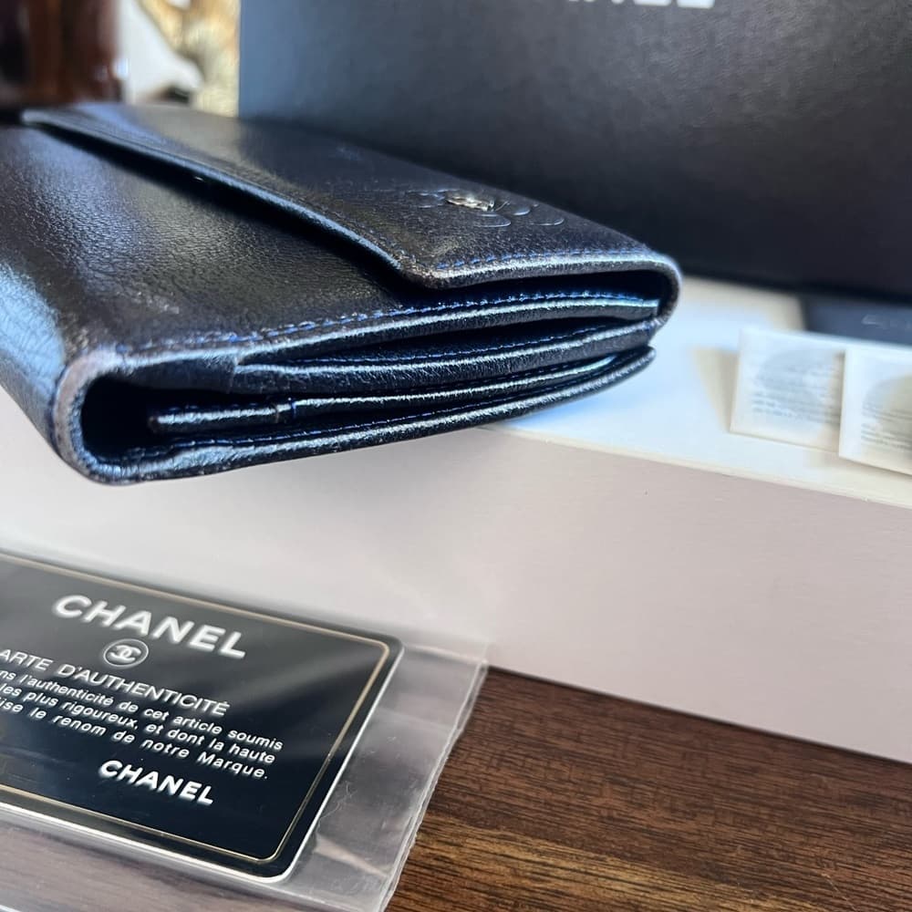 CHANEL Rose Empreinte Leather Wallet with Box and Card - Thumbnail 15