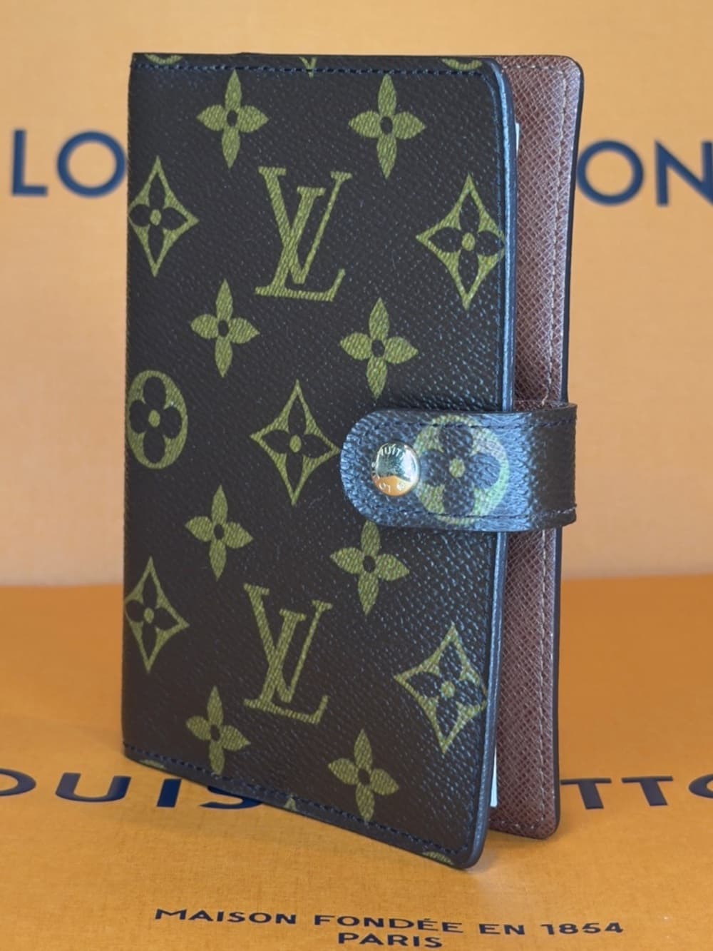 Louis Vuitton PM Agenda Brown Monogram Canvas Planner Organizer Notebook Cover - Thumbnail 3
