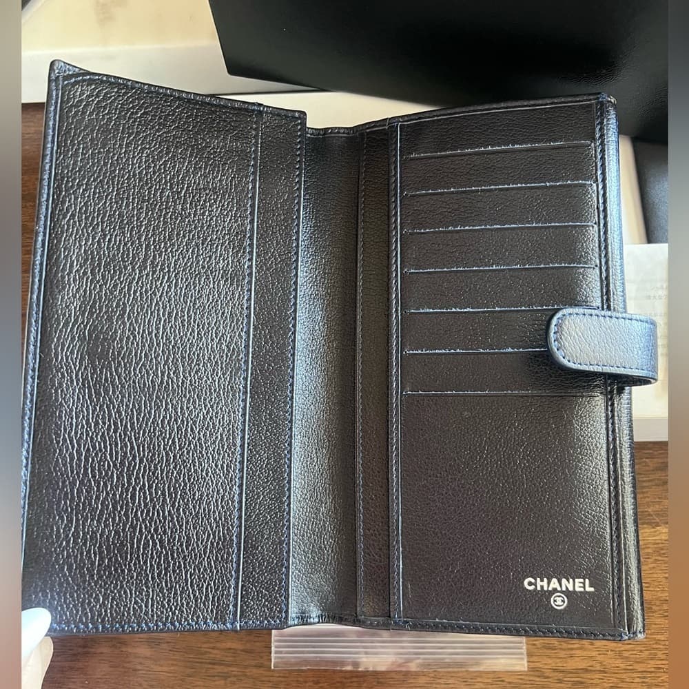 CHANEL Rose Empreinte Leather Wallet with Box and Card - Thumbnail 7