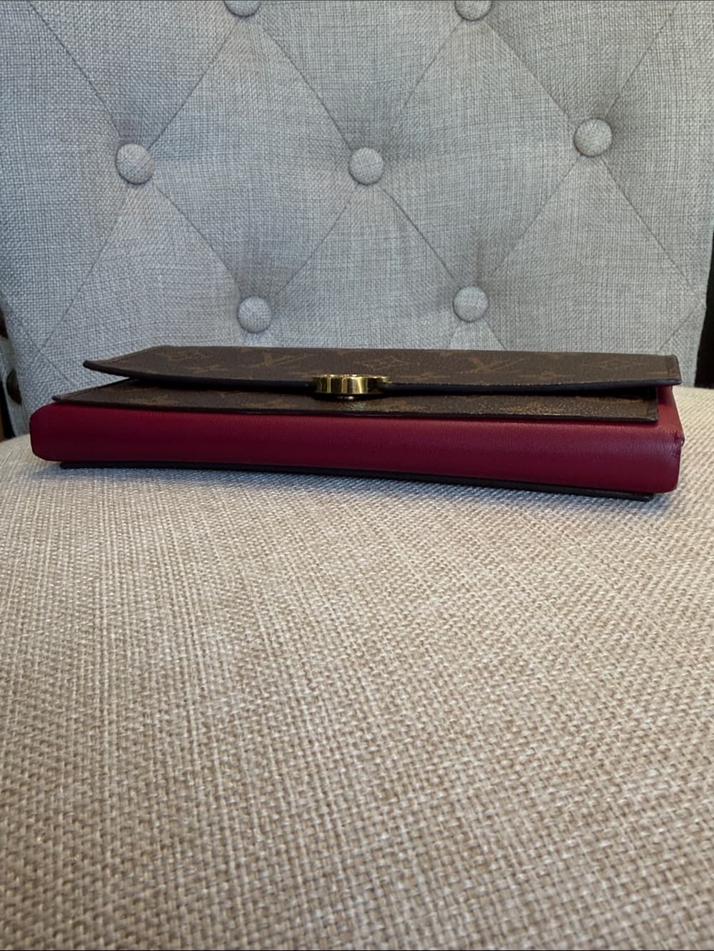 LOUIS VUITTON FLORE WALLET Fuschia Raspberry Monogram Canvas Long Wallet - Thumbnail 8