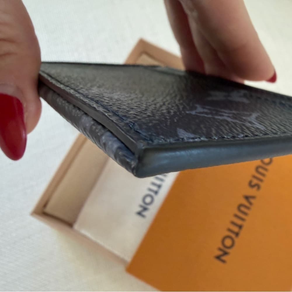 Louis Vuitton Monogram Eclipse Compact Coin Card Holder Wallet M82253 RFID CHIP - Thumbnail 5