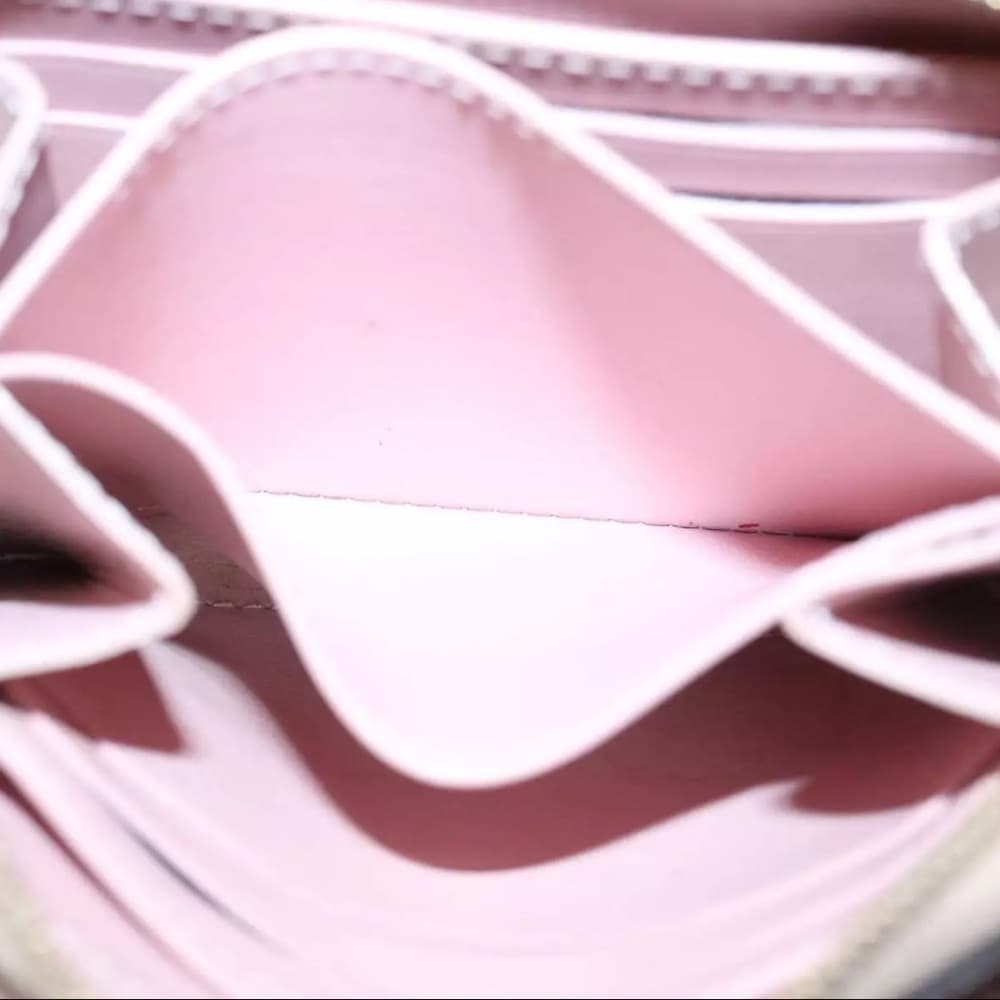 Louis Vuitton Vernis Rayures Zippy Coin Dune Pink Stripe Compact Card Zip Wallet - Thumbnail 12