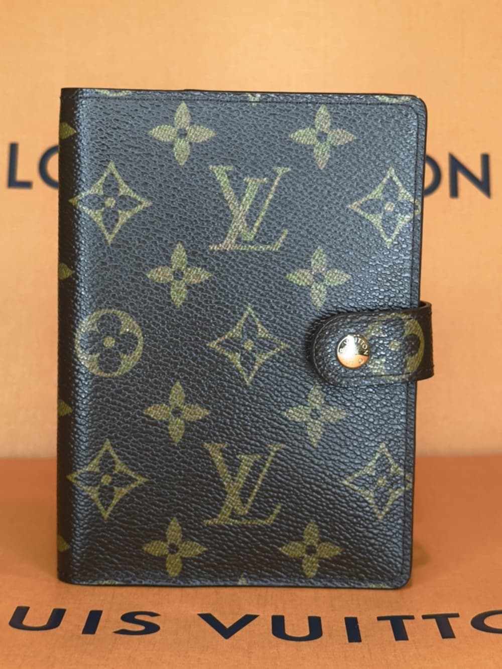 Louis Vuitton PM Agenda Brown Monogram Canvas Planner Organizer Notebook Cover - Thumbnail 6