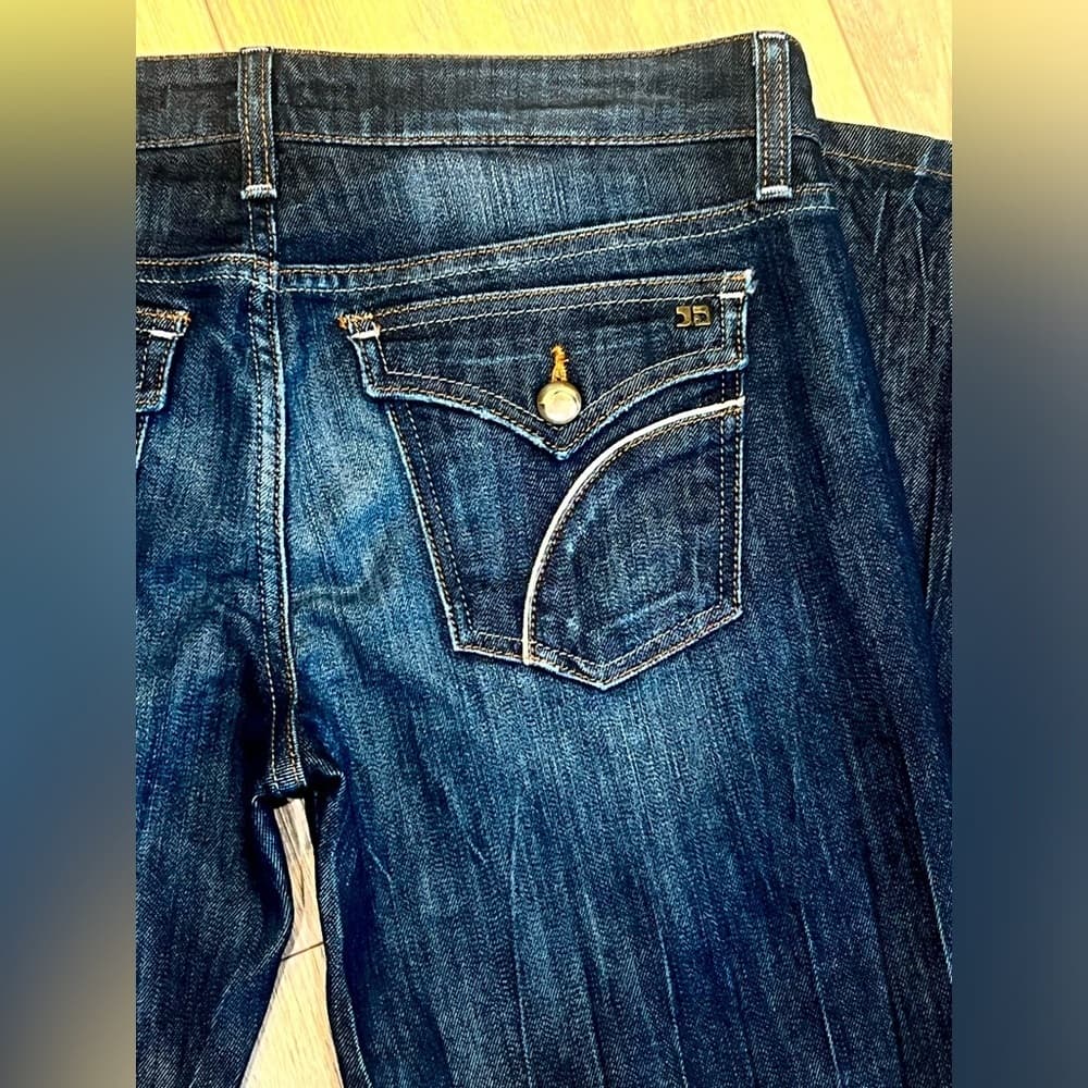 EUC 🎉 JOE’s Jeans ROCKER Dark Blue Long Low Waist Denim Blue Jeans W 29 L 34 - Thumbnail 3