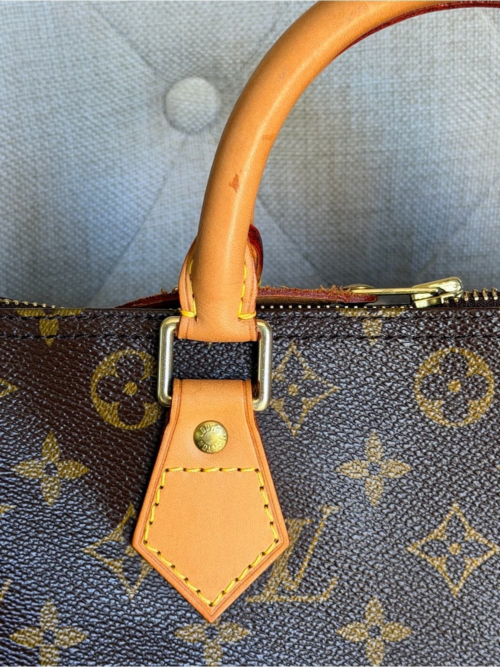 Louis Vuitton Speedy 30 Classic Monogram Canvas Tote Bag Excellent Condition - Thumbnail 10