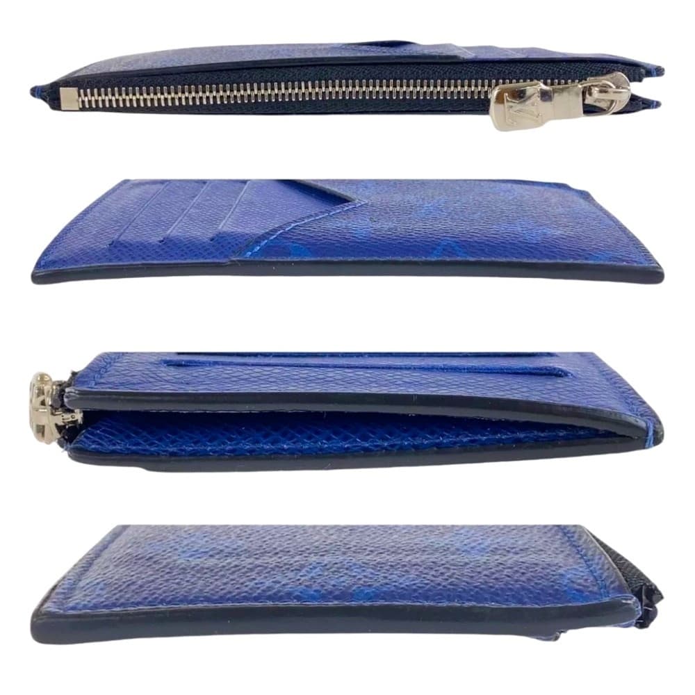 Louis Vuitton TAIGARAMA Cobalt Blue Card Zippy Coin Wallet ID Holder with Box - Thumbnail 8