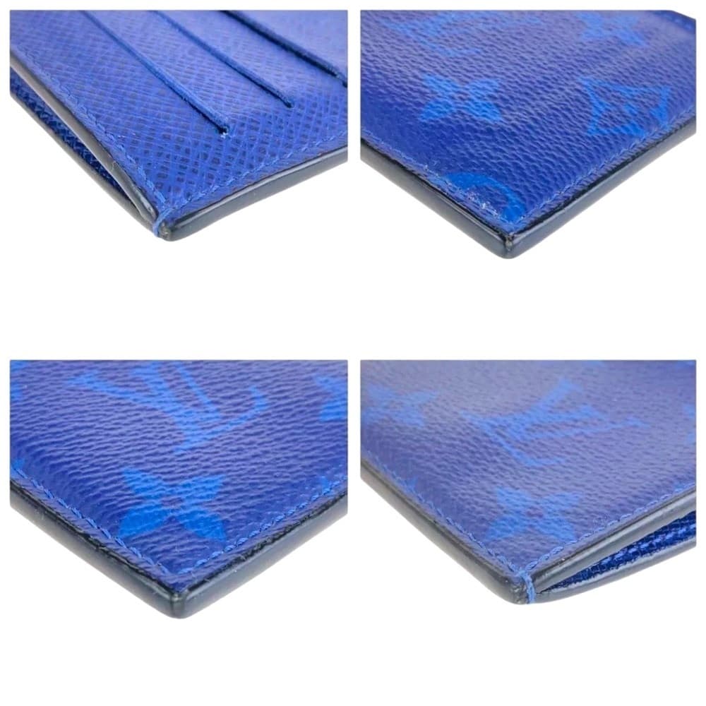 Louis Vuitton TAIGARAMA Cobalt Blue Card Zippy Coin Wallet ID Holder with Box - Thumbnail 5