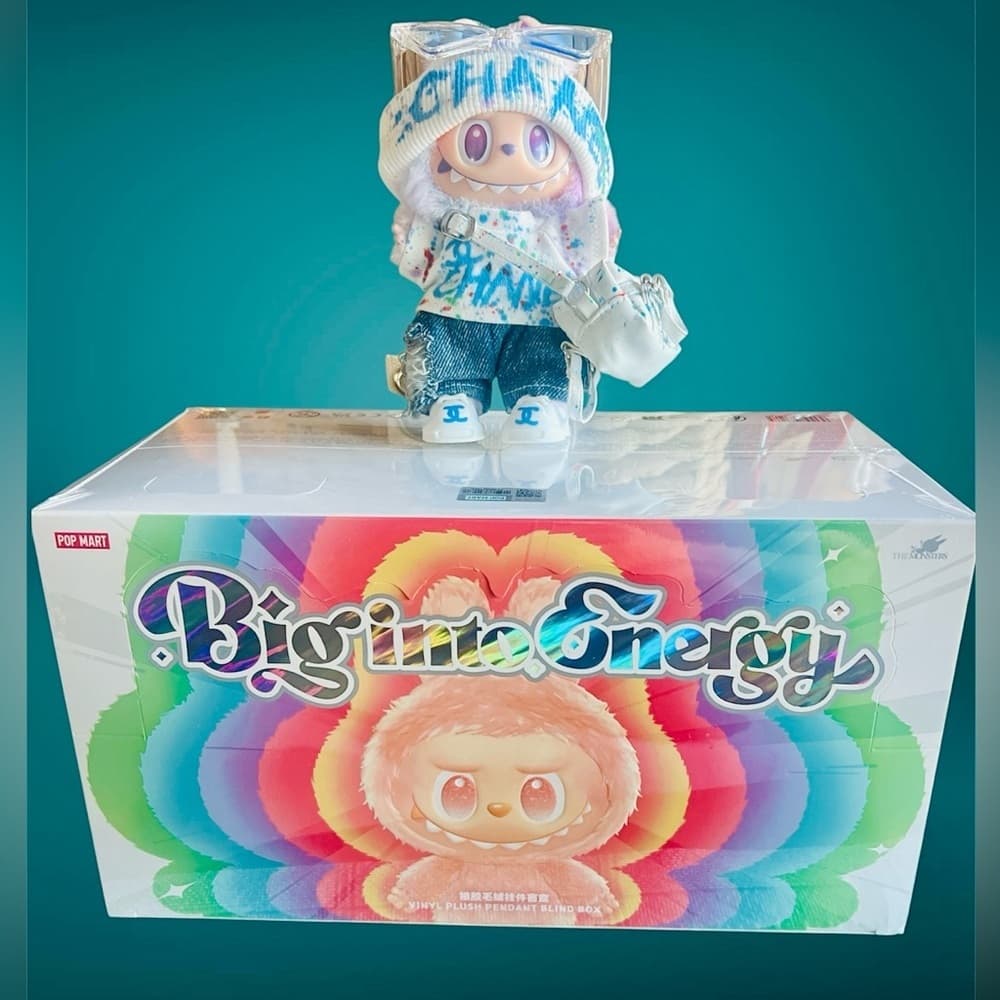 Pop Mart Labubu Big Into Energy Vinyl Plush Pendant Full Whole Set 6 Blind Box - Thumbnail 2