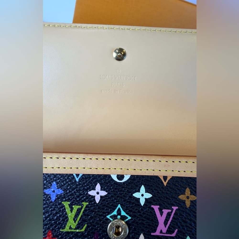 Louis Vuitton Takashi Murakami Porte Tresor Multicolor International Card Wallet - Thumbnail 9
