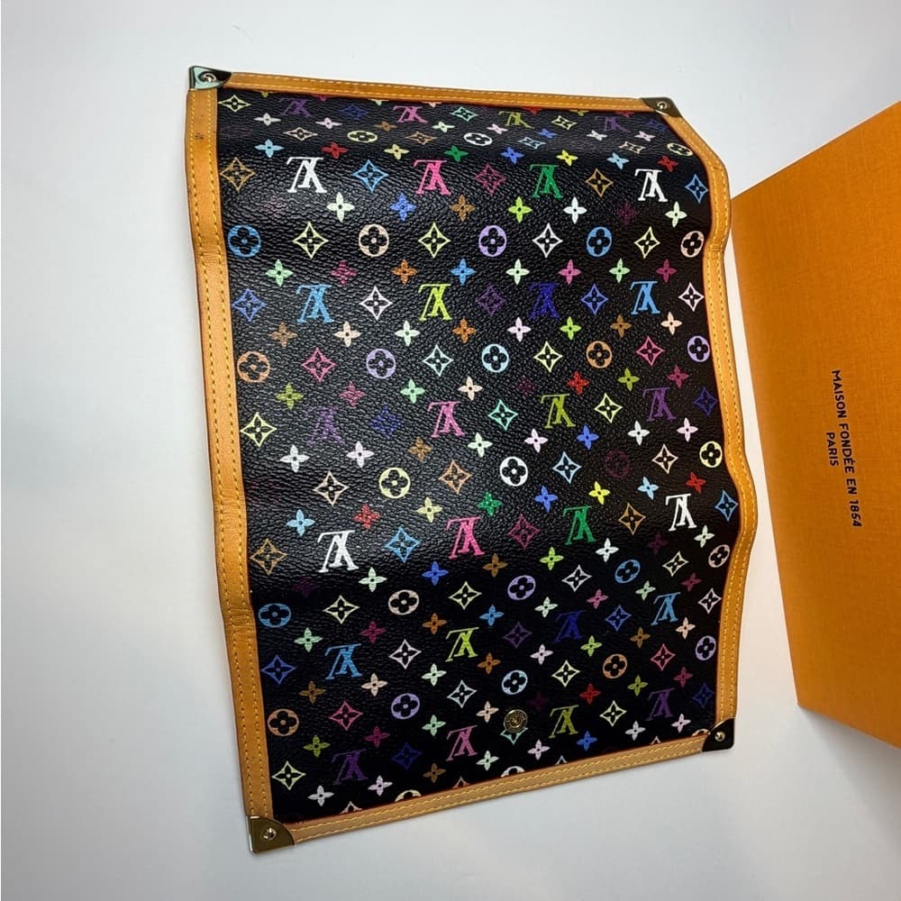 Louis Vuitton Takashi Murakami Porte Tresor Multicolor International Card Wallet - Thumbnail 11