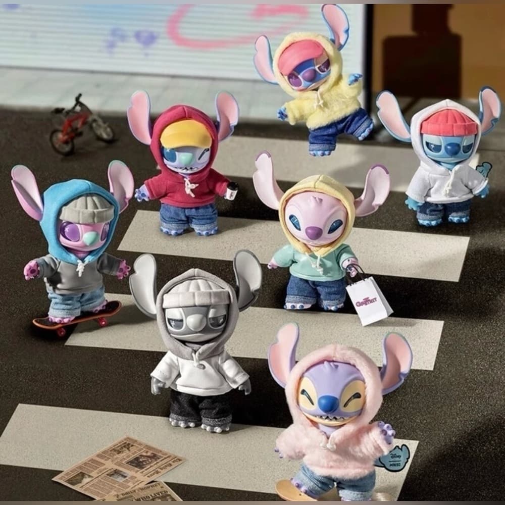 Miniso GenZ STREET STITCH Disney Blind Box UNOPENED POP Mart Labubu Friends NEW - Thumbnail 10