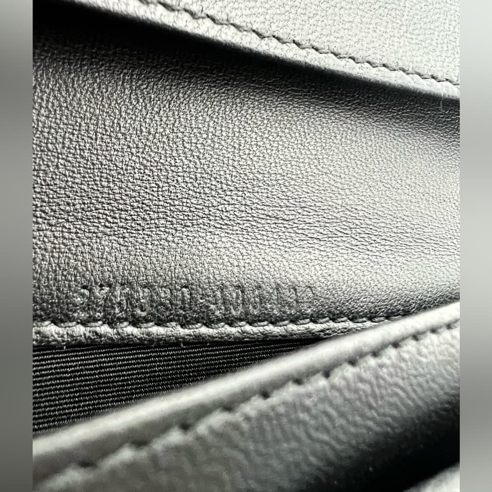 ALEXANDER MCQUEEN Light Latte Continental Card Wallet Silver Skull Closure - Thumbnail 12