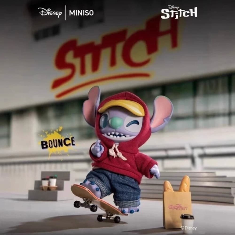 Miniso GenZ STREET STITCH Disney Blind Box UNOPENED POP Mart Labubu Friends NEW - Thumbnail 5