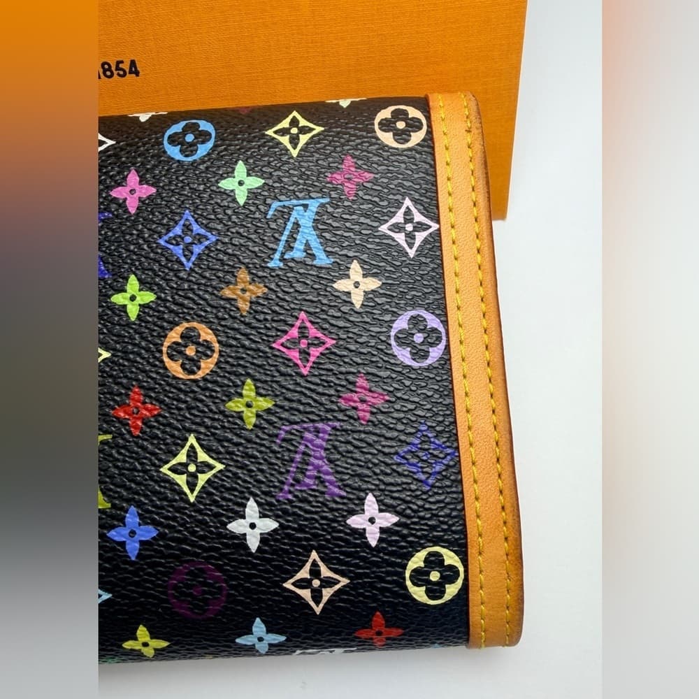 Louis Vuitton Takashi Murakami Porte Tresor Multicolor International Card Wallet - Thumbnail 8