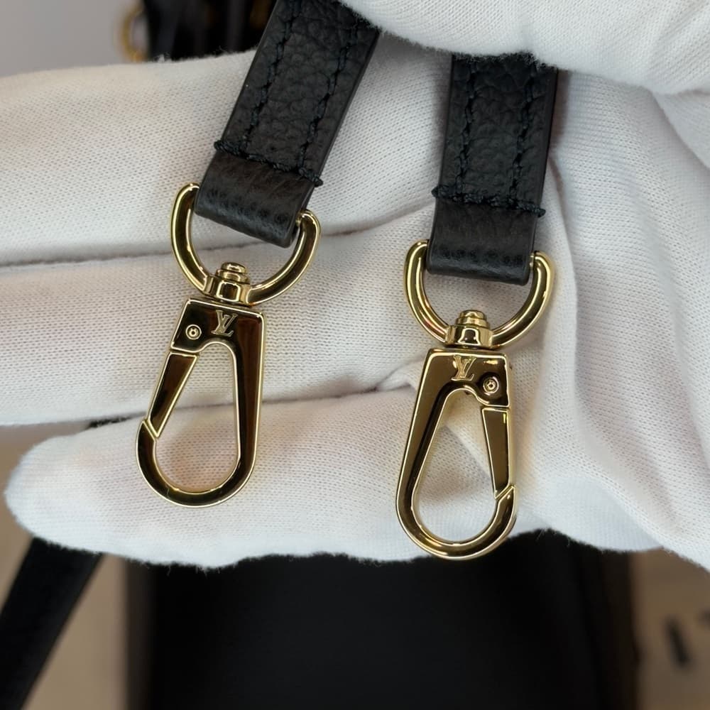 Louis Vuitton Taurillon Black Grained Leather City Steamer PM Lock Key RFID COA - Thumbnail 16