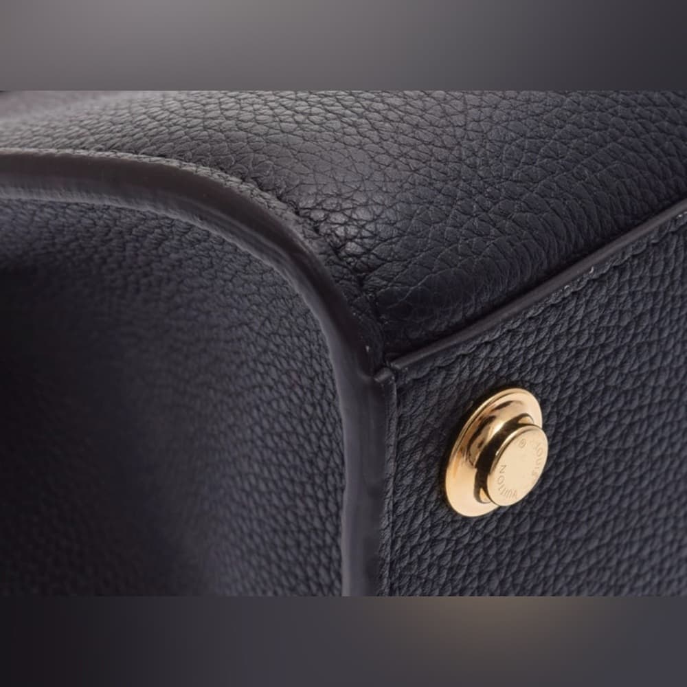 Louis Vuitton Taurillon Black Grained Leather City Steamer PM Lock Key RFID COA - Thumbnail 14