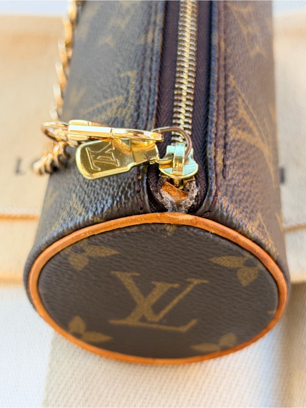 Louis Vuitton Baby Papillon 15 canvas and patina on Vachetta beautiful READ LIST - Thumbnail 10