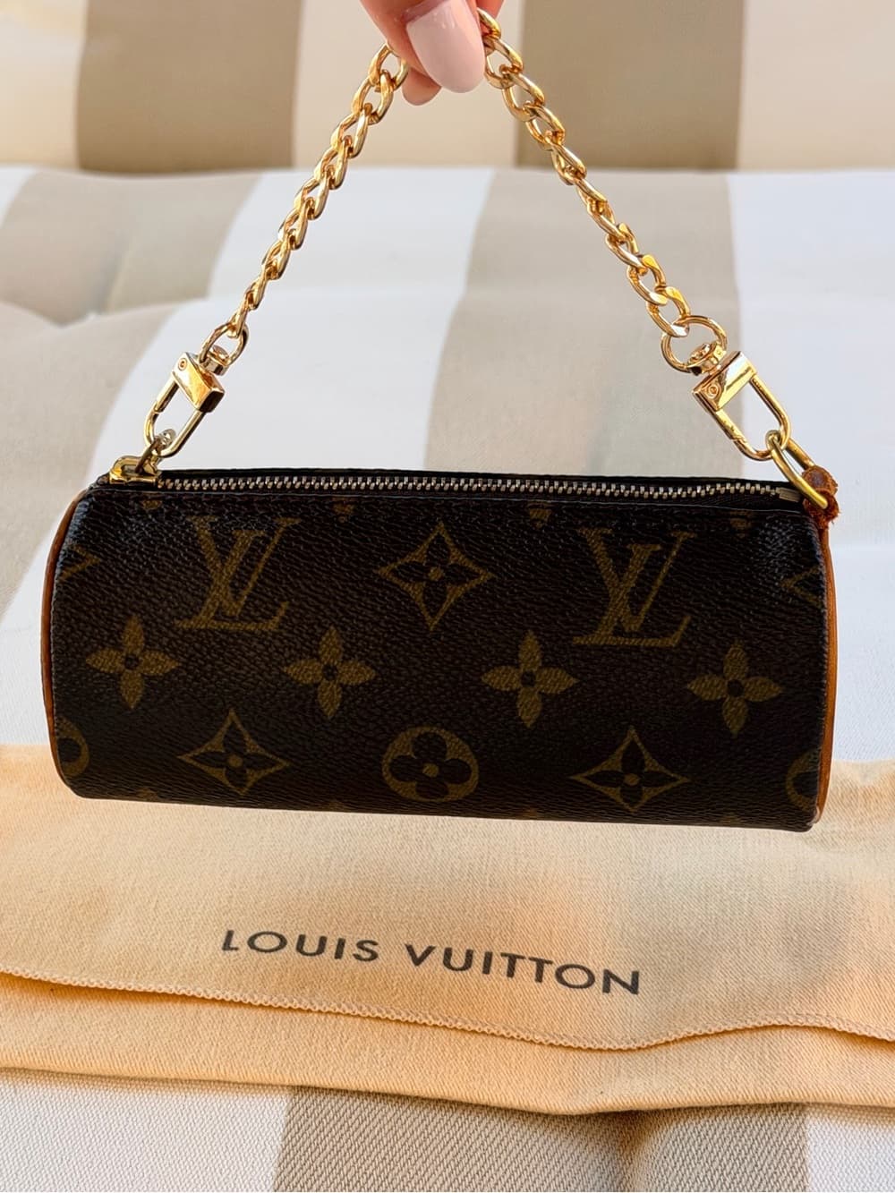 Louis Vuitton Baby Papillon 15 canvas and patina on Vachetta beautiful READ LIST - Thumbnail 4