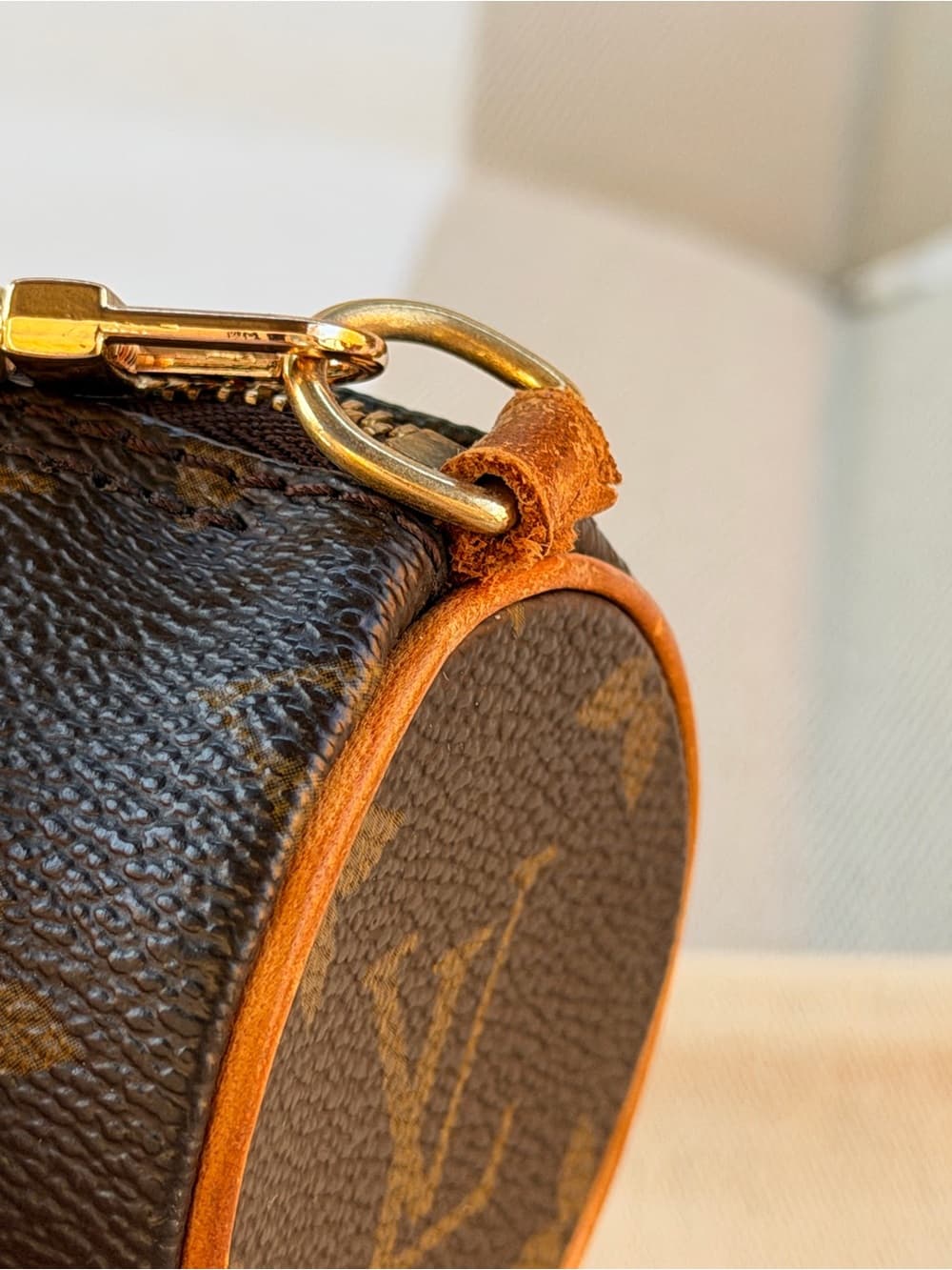Louis Vuitton Baby Papillon 15 canvas and patina on Vachetta beautiful READ LIST - Thumbnail 13