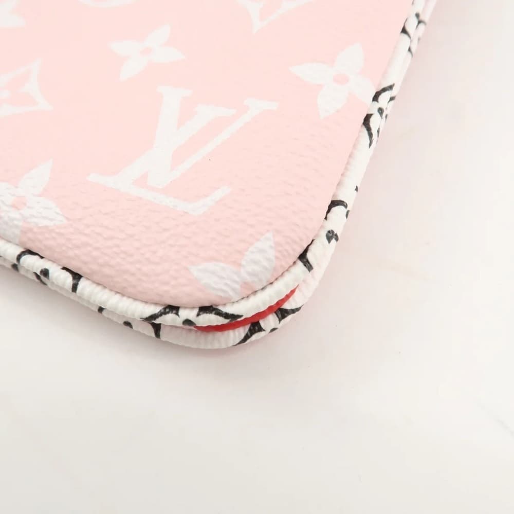 Louis Vuitton GIANT Monogram Red Pink Double Zip Pochette LIMITED EDITION Bag - Thumbnail 10
