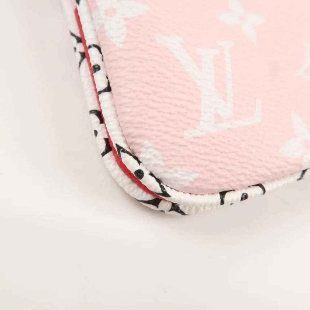Louis Vuitton GIANT Monogram Red Pink Double Zip Pochette LIMITED EDITION Bag - Thumbnail 9