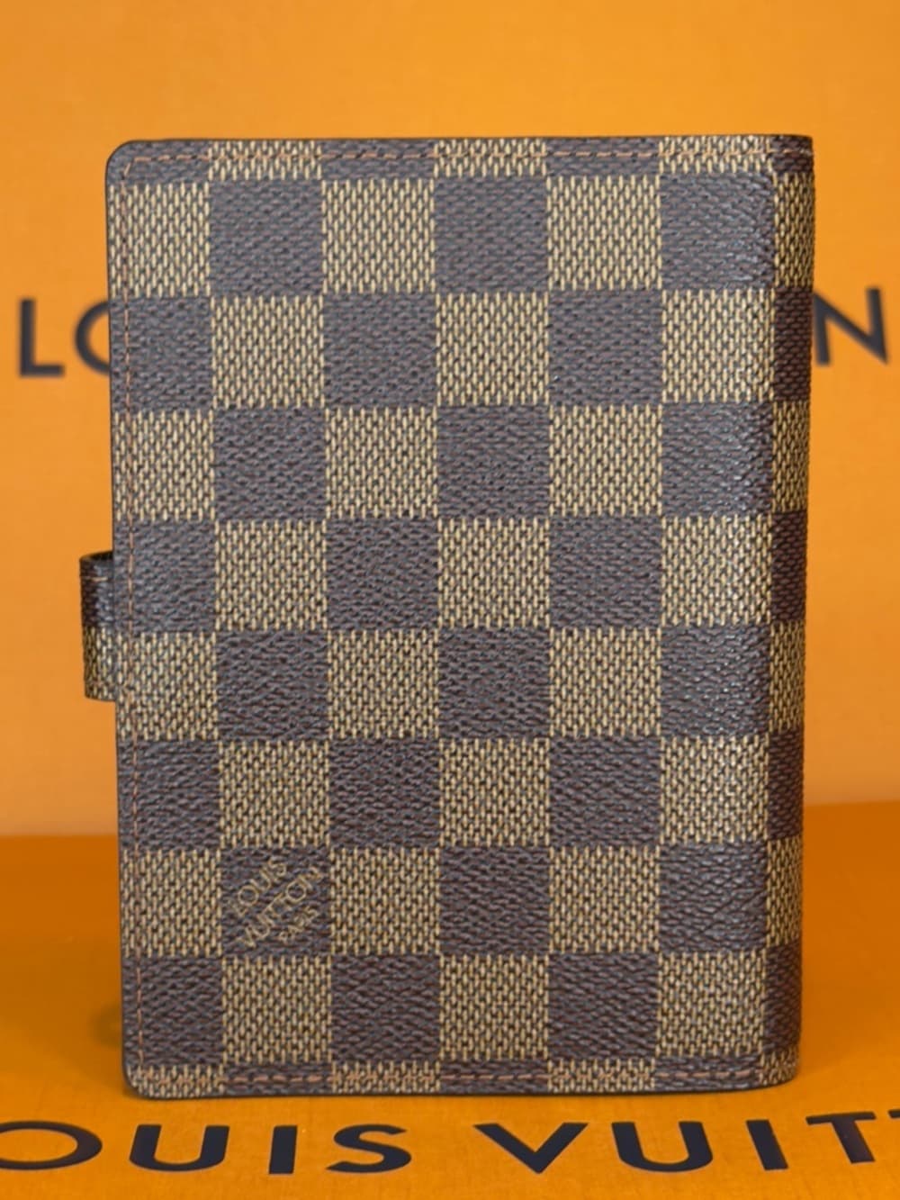 Louis Vuitton PM Agenda Damier Ebene Planner Organizer Notebook Cover Wallet - Thumbnail 2