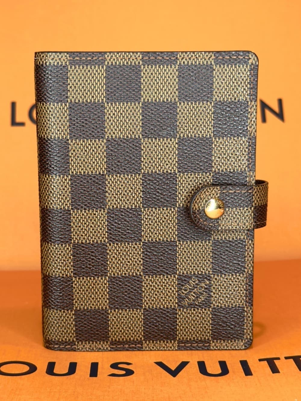 Louis Vuitton PM Agenda Damier Ebene Planner Organizer Notebook Cover Wallet - Thumbnail 5