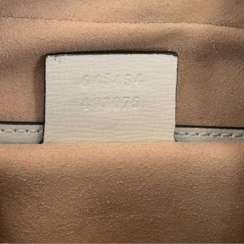GUCCI Horsebit 1955 Ivory Brown GG Supreme Leather Crossbody Shoulder Bag + COA - Thumbnail 13
