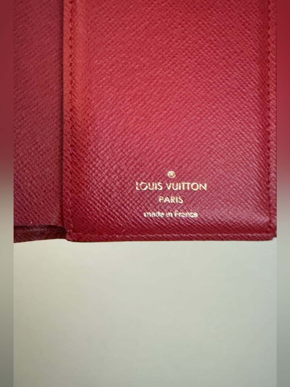 Louis Vuitton Victorine Wallet Damier Ebene Cerise Red RFID 2022 w Box Dust Bag - Thumbnail 8