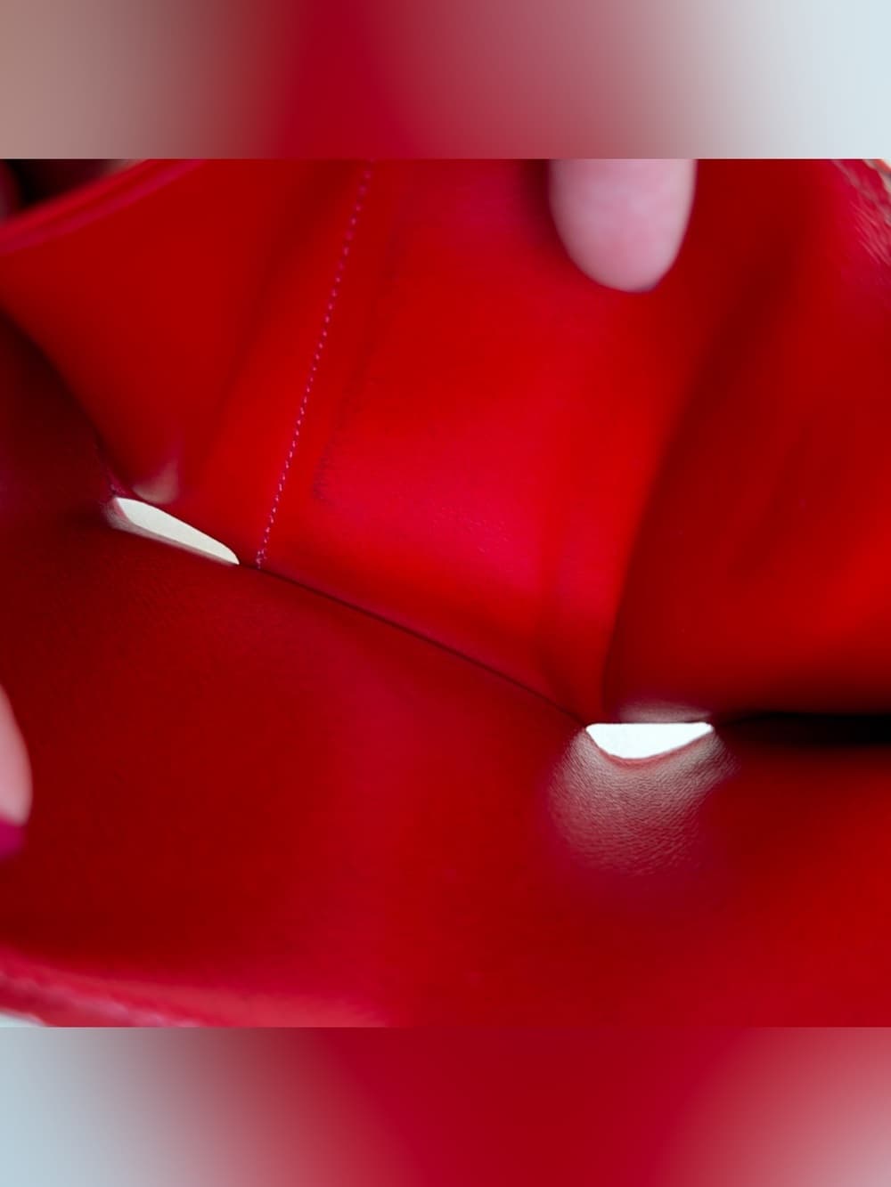 Louis Vuitton Victorine Wallet Damier Ebene Cerise Red RFID 2022 w Box Dust Bag - Thumbnail 11