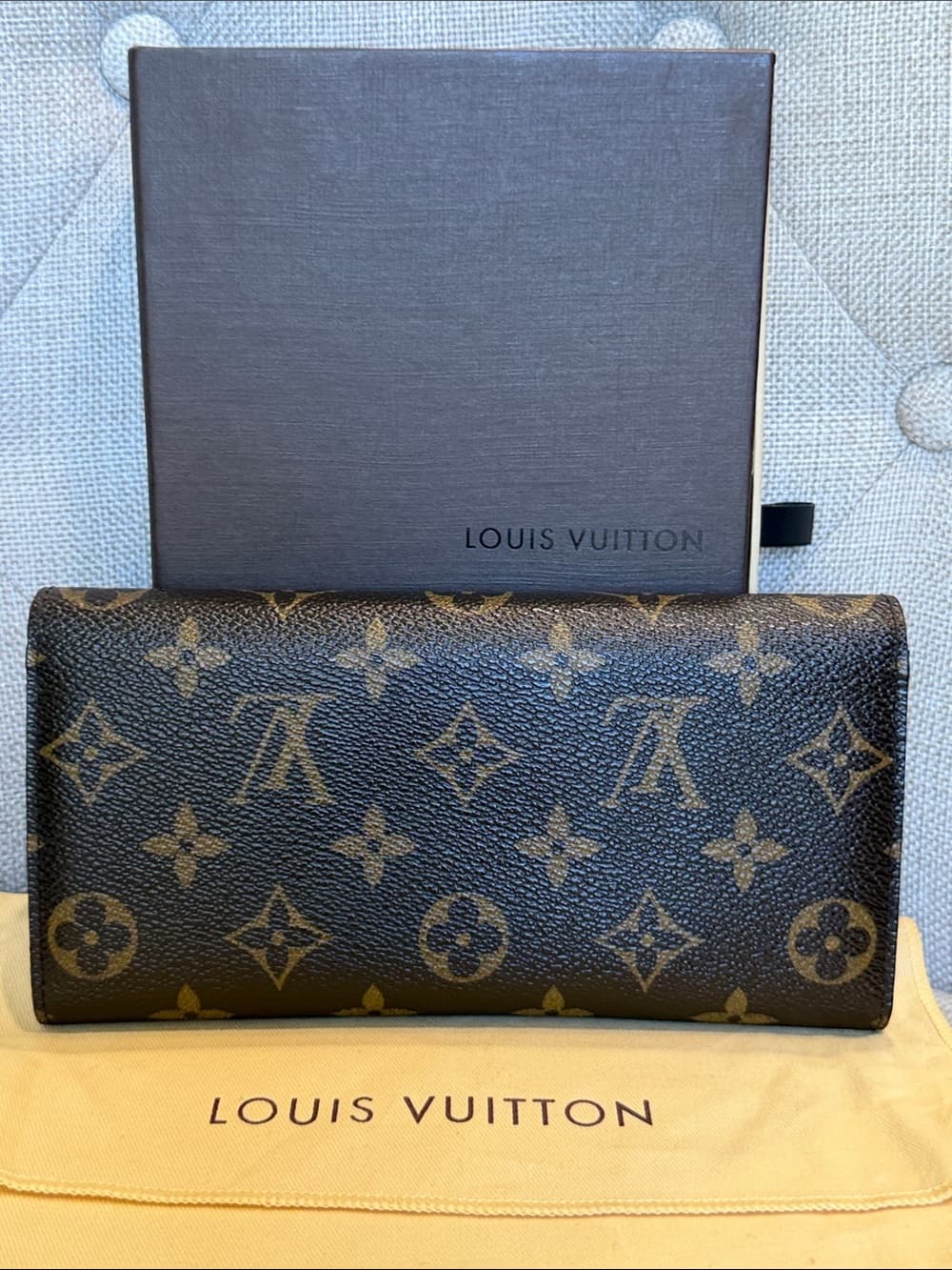 LOUIS VUITTON Portefeuille EMILIE WALLET MONOGRAM CANVAS ROUGE RED Box Dust Bag - Thumbnail 3