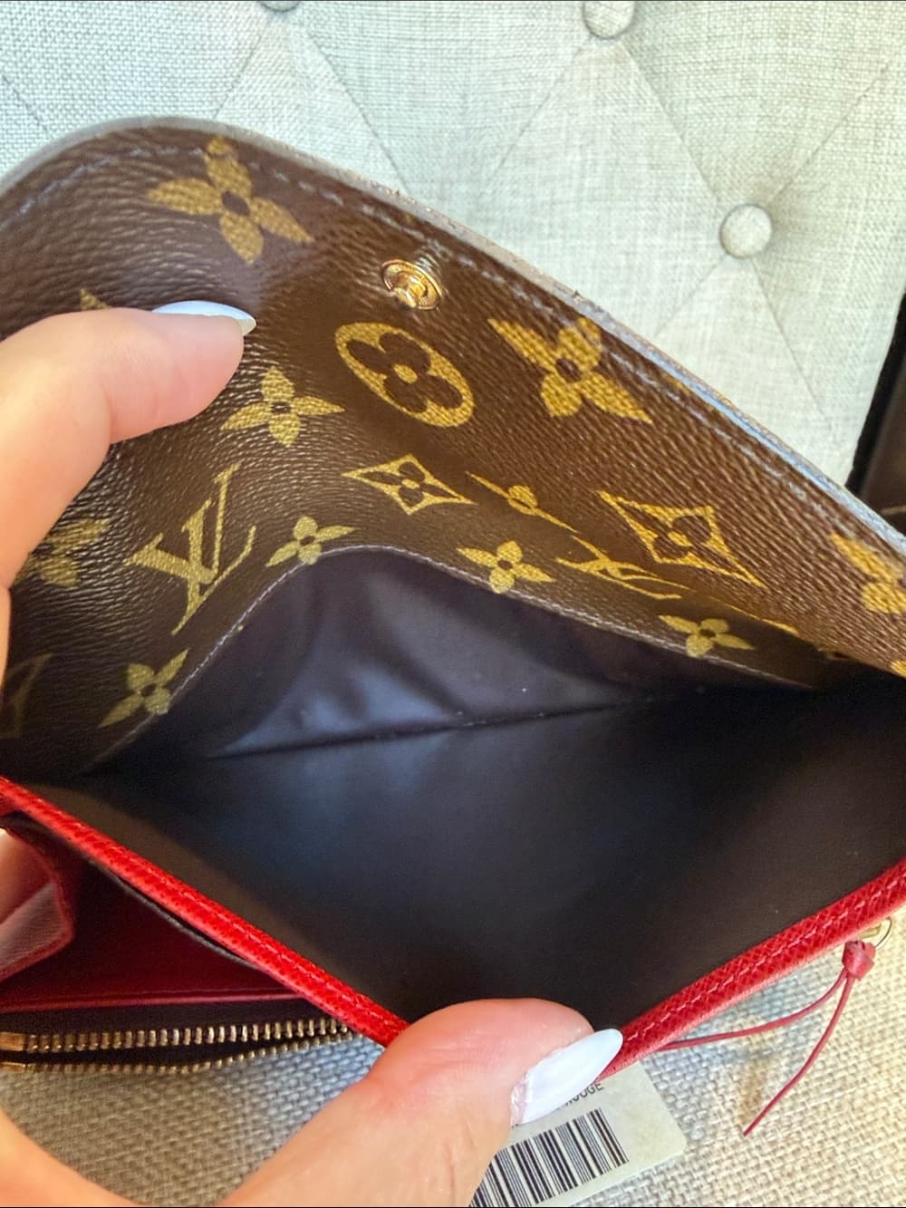LOUIS VUITTON Portefeuille EMILIE WALLET MONOGRAM CANVAS ROUGE RED Box Dust Bag - Thumbnail 11