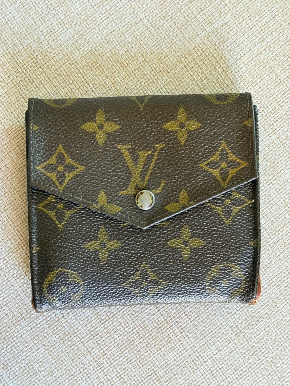 Louis Vuitton Vintage Monogram Elise Compact Bifold Coin Wallet 1990 France - Thumbnail 2