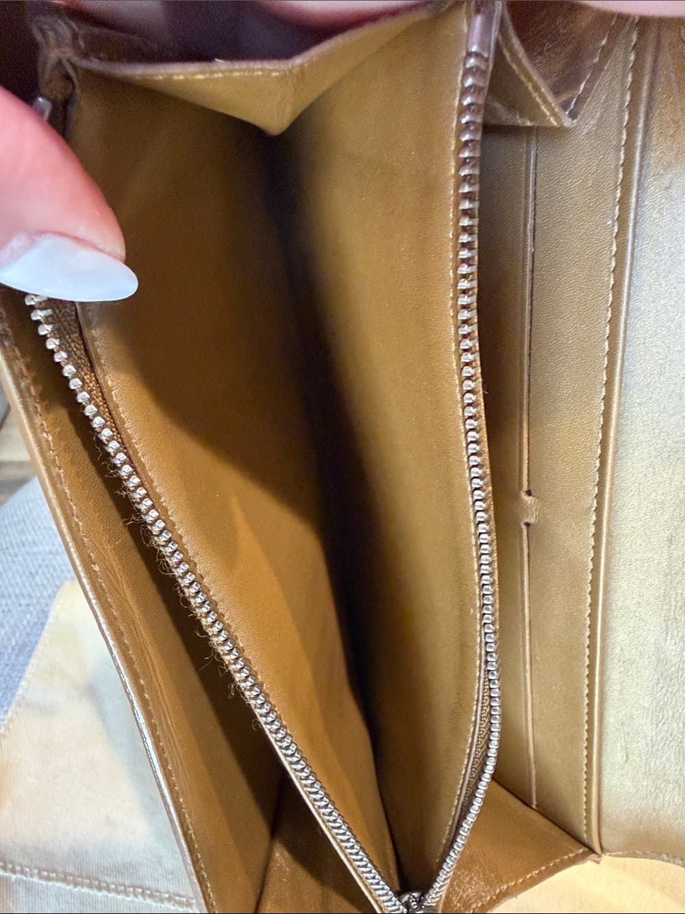 LOUIS VUITTON MONOGRAM MATTE Vernis BRONZE LONG WALLET Rare Finish w Box & Dusty - Thumbnail 9