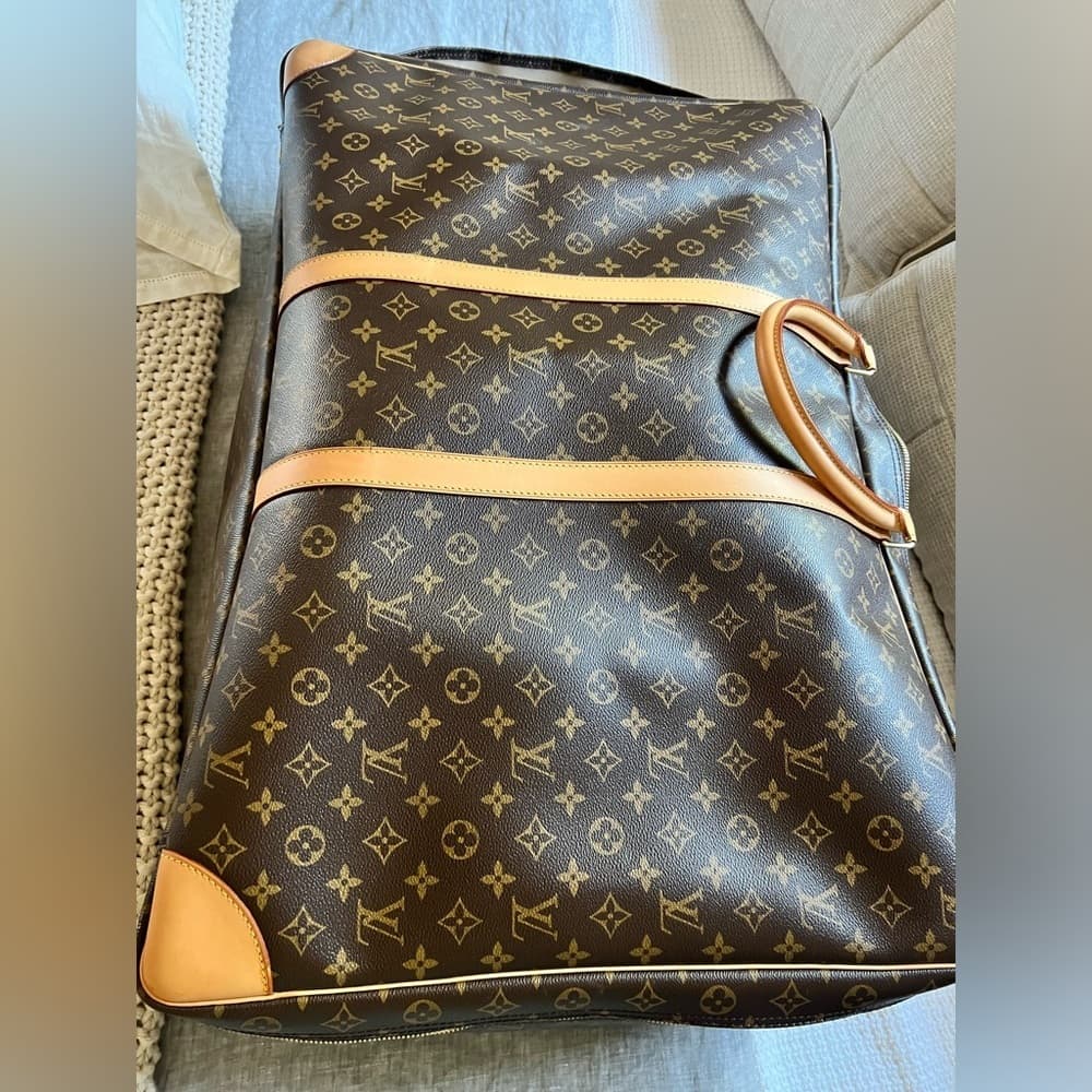 Louis Vuitton Monogram SIRIUS 70 Canvas Leather Luggage Zip Soft Suitcase - Thumbnail 2