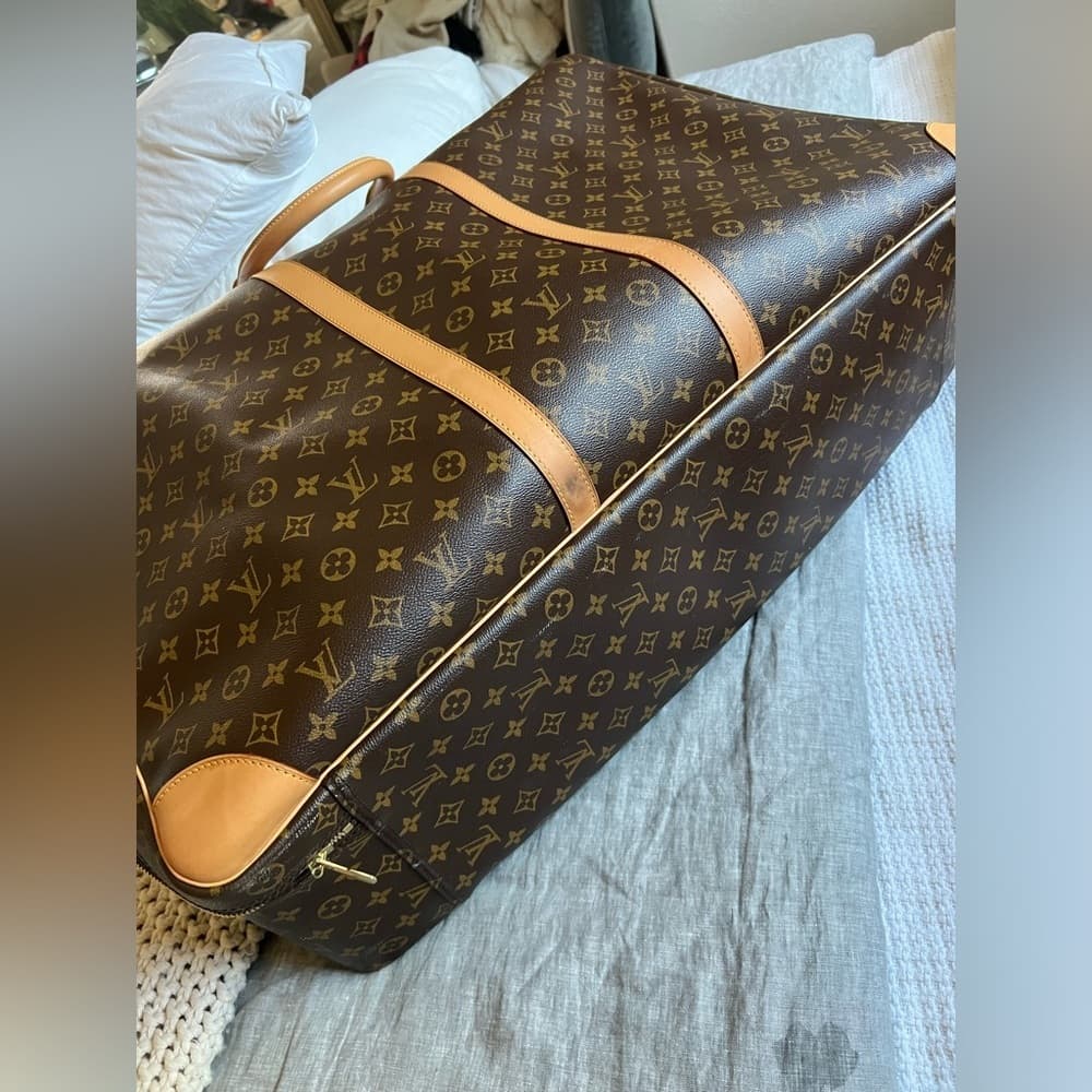 Louis Vuitton Monogram SIRIUS 70 Canvas Leather Luggage Zip Soft Suitcase - Thumbnail 3