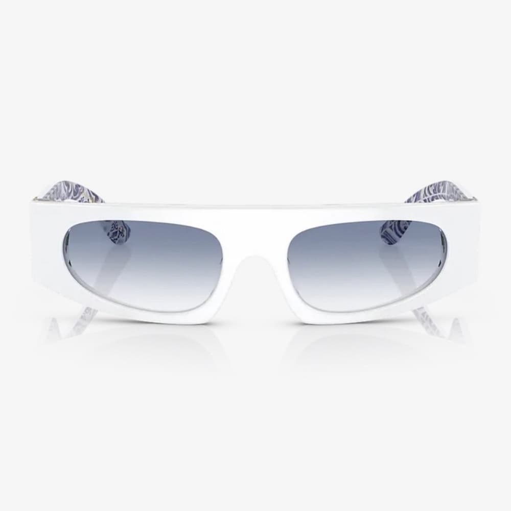 NEW Dolce & Gabbana White Blue Maiolica Italian Tile Designer Sunglasses & Box - Thumbnail 5