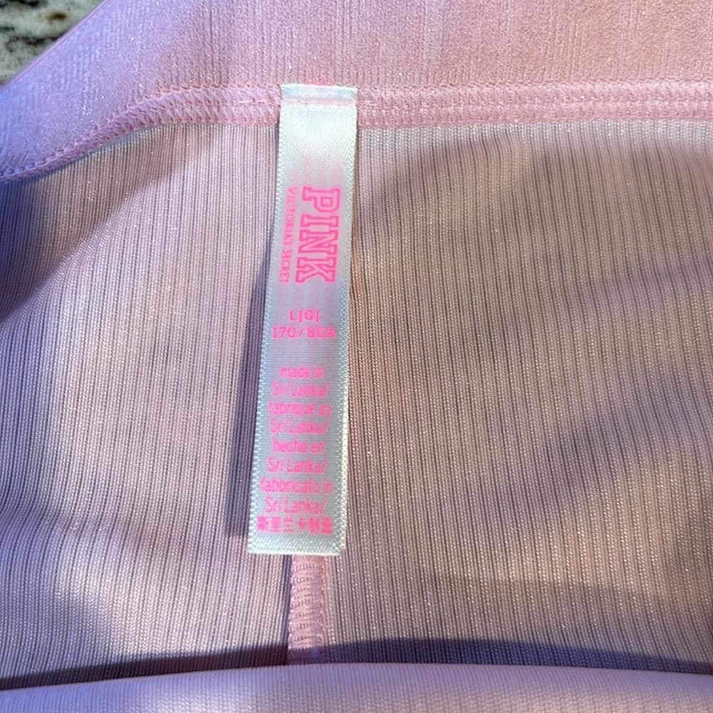 NEW 🌟 VICTORIAS SECRET PINK 2 pack size Large you get 1 thong 1 cheekster NEW - Thumbnail 3