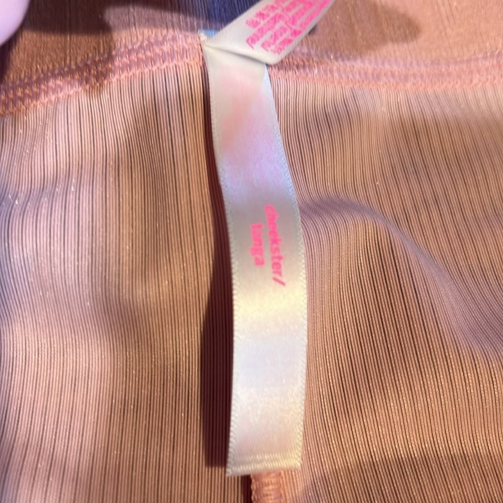 NEW 🌟 VICTORIAS SECRET PINK 2 pack size Large you get 1 thong 1 cheekster NEW - Thumbnail 4