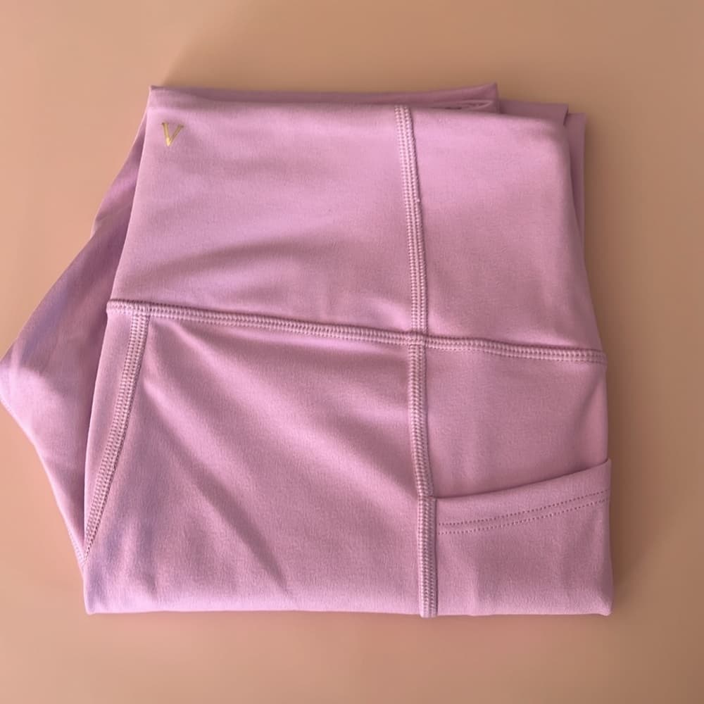 NEW 🎉 Victorias Secret High Rise Studio 7/8 Legging Yoga Workout Lilac Pink 10 - Thumbnail 10