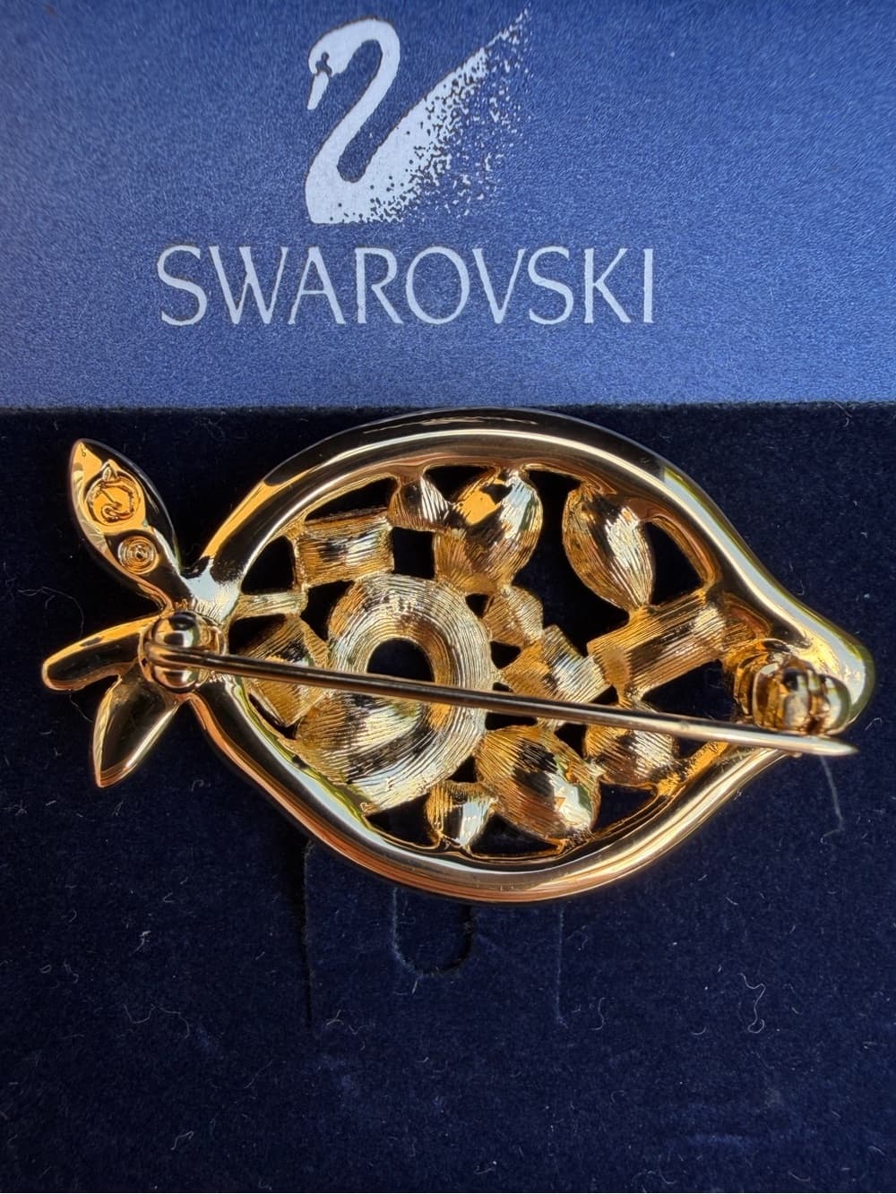 SWAROVSKI Crystal Colorful Gemstone Design Fish Brooch Soo unique with box - Thumbnail 5