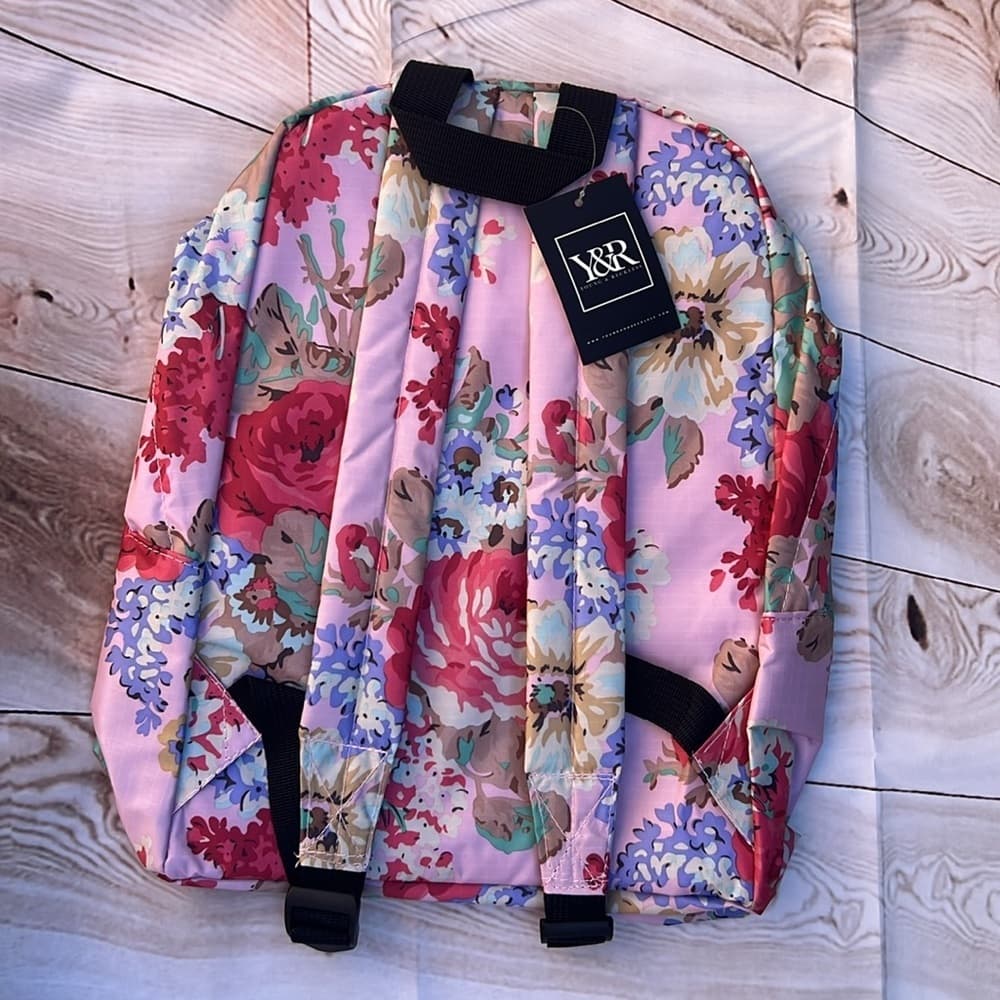 YOUNG & RECKLESS LA Pink Flower Print Backpack back to school 🛍️ NEW - Thumbnail 3